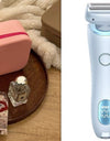 2 In 1 Hair Removal Epilator USB Rechargeable Trimmer Women Body Razor Face Leg Armpit Bikini Hand Pubic Shaver Hair Remover