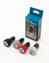 2.4A Dual Port Car Mobile Phone Charger With One For Two Diamond-Inlaid Dual Usb Car Charger Travel Car Charging Head