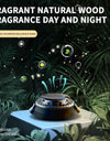 Car Air Freshener, Solar Rotating Car Essential Oil Diffuser, Car Interior Decor Accessories, Odor Eliminator For Car Office Home Car Aromatherapy Car Essential Oil Diffuser Auto Diffuser