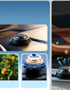 Car Air Freshener, Solar Rotating Car Essential Oil Diffuser, Car Interior Decor Accessories, Odor Eliminator For Car Office Home Car Aromatherapy Car Essential Oil Diffuser Auto Diffuser